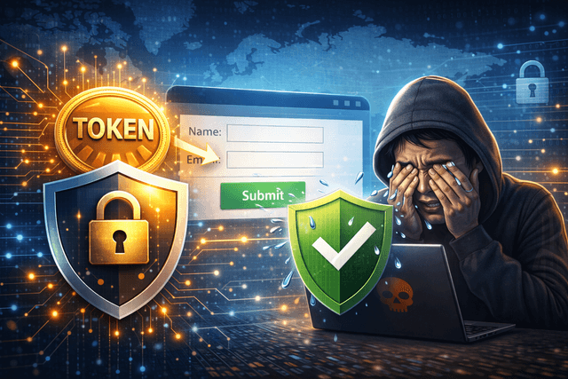 トークンでCSRF対策している画像